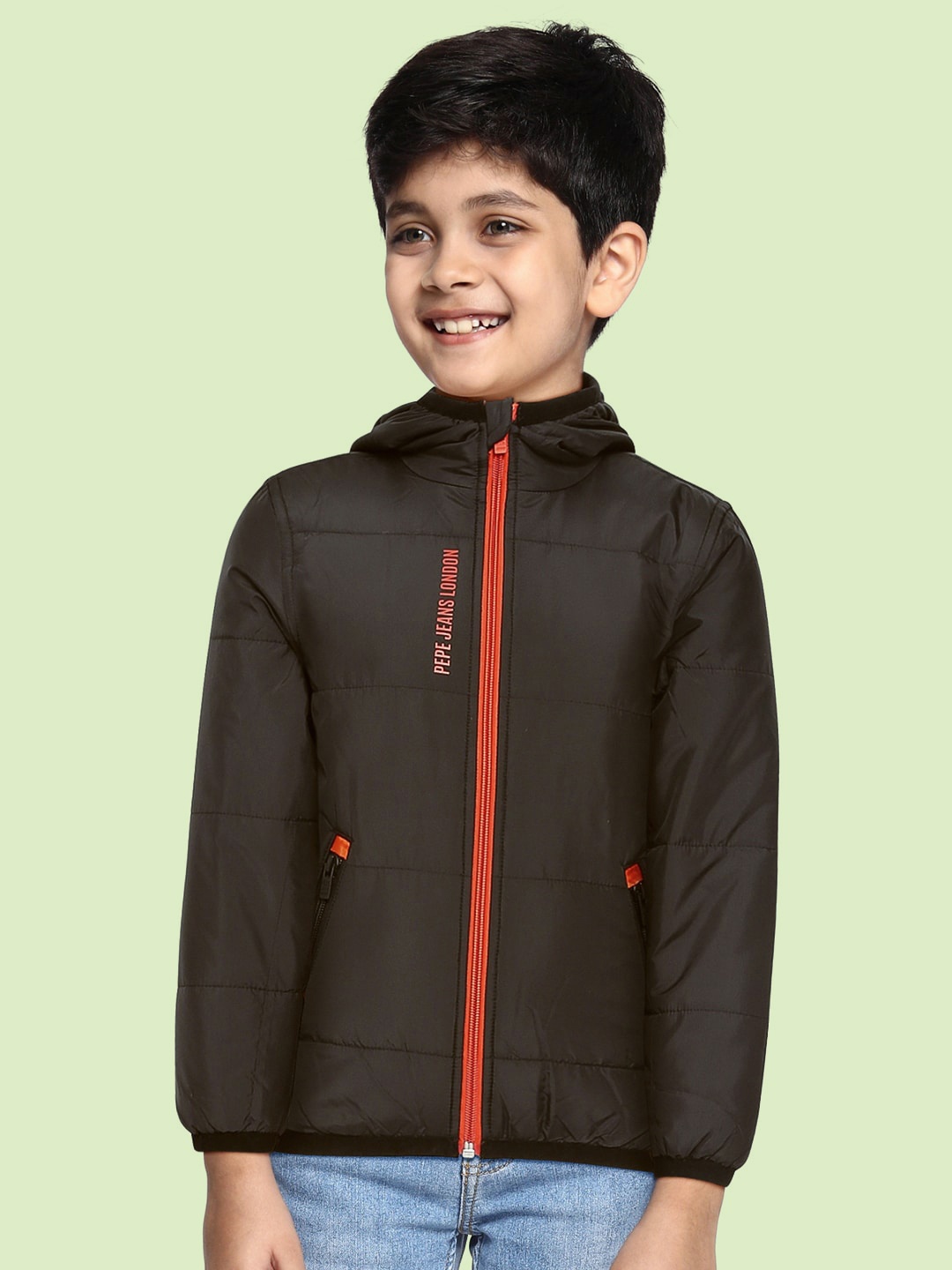 

Pepe Jeans Boys Black Solid Puffer Jacket