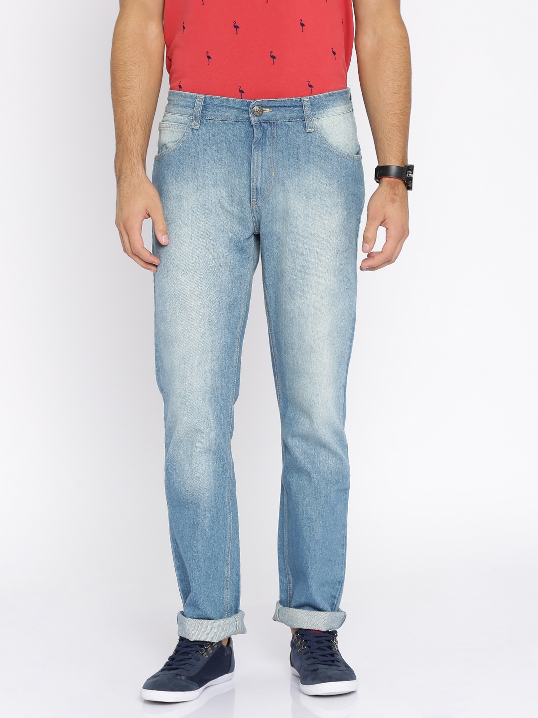 

Flying Machine Men Blue Prince Slim Fit Mid Rise Clean Look Jeans