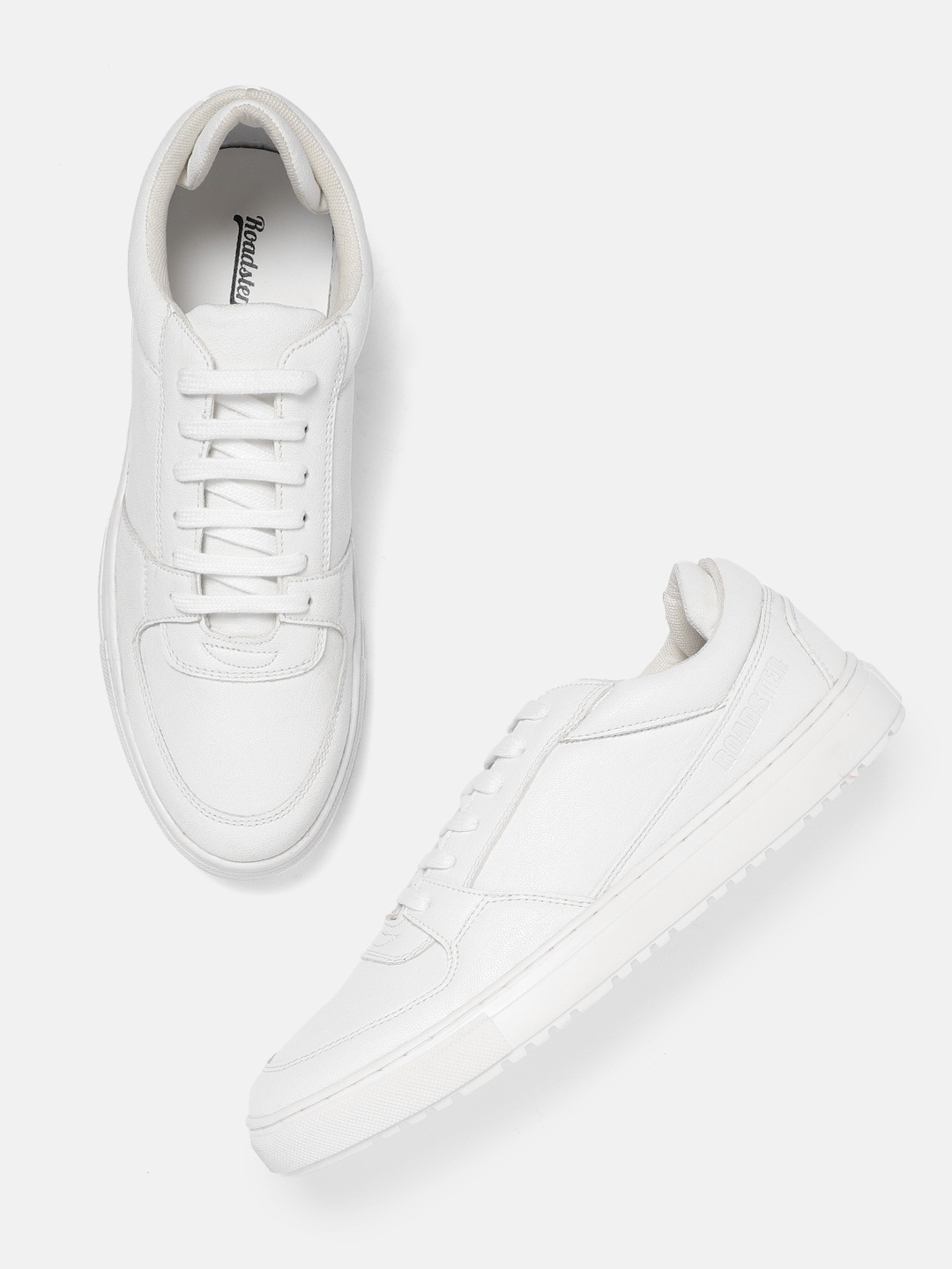 

Roadster Men White Solid Sneakers