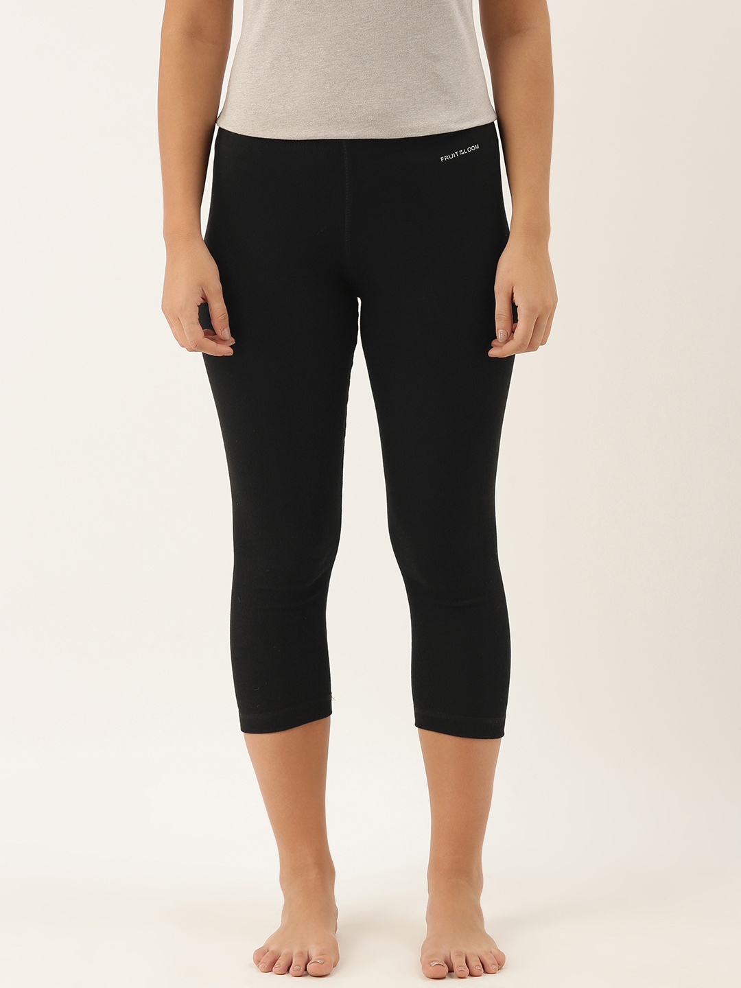 

Fruit of the loom Woman's Black Solid Thermal Bottoms