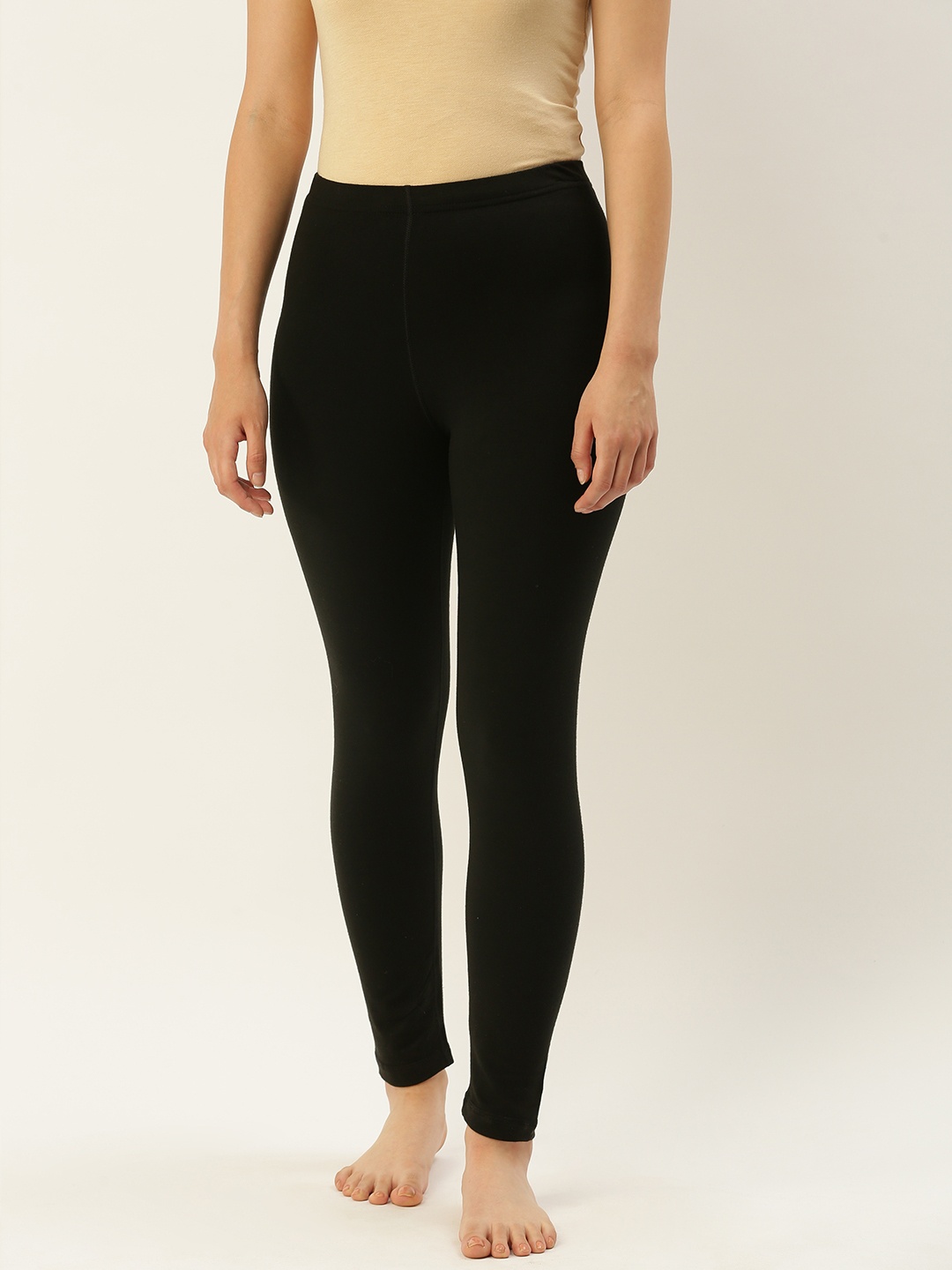 

Fruit of the loom Women Black Solid Thermal Bottoms