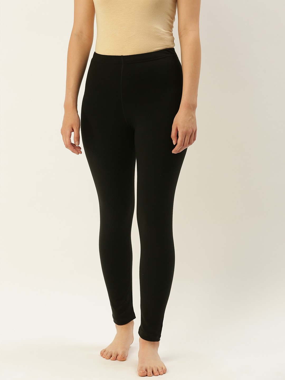 

Fruit of the loom Women Black Solid Thermal Bottoms