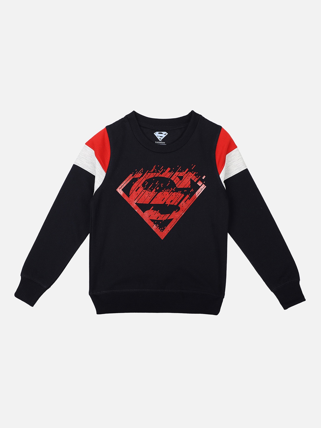 

Kids Ville Superman featured Navy Sweatshirt for Boys, Black