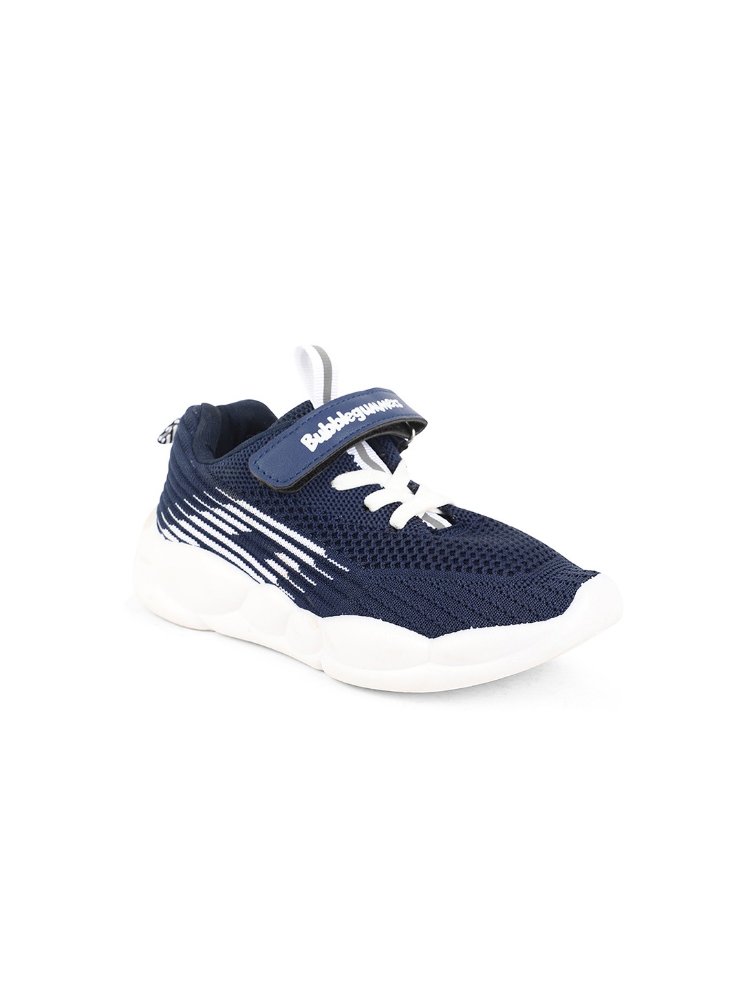 

Bubblegummers Boys Navy Blue & White Printed Sneakers
