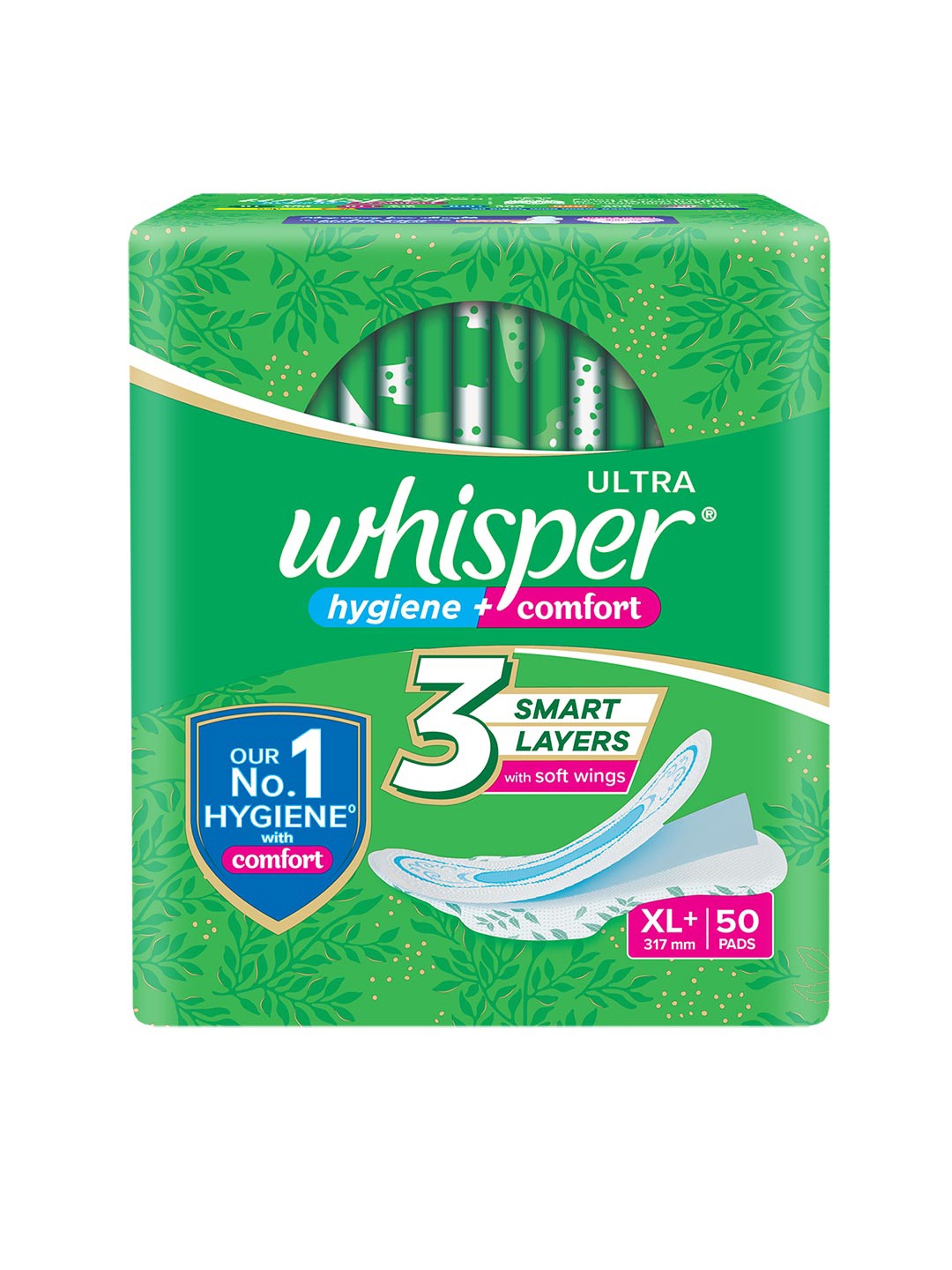 Whisper Ultra Clean XL+ Sanitary Pads - 50 Pads