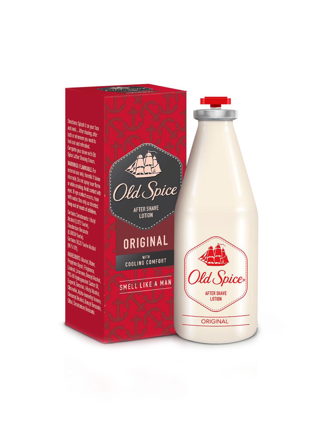 

Old Spice Original Smell Like A Man After Shave Lotion - 150 ml, Red