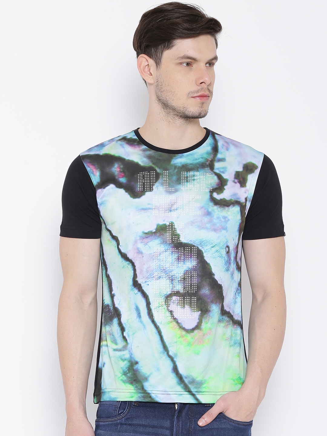 

Flying Machine Multicoloured Printed T-Shirt, Multi