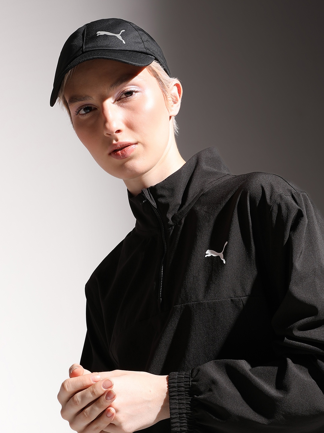 

Puma Unisex Black Solid Baseball Cap