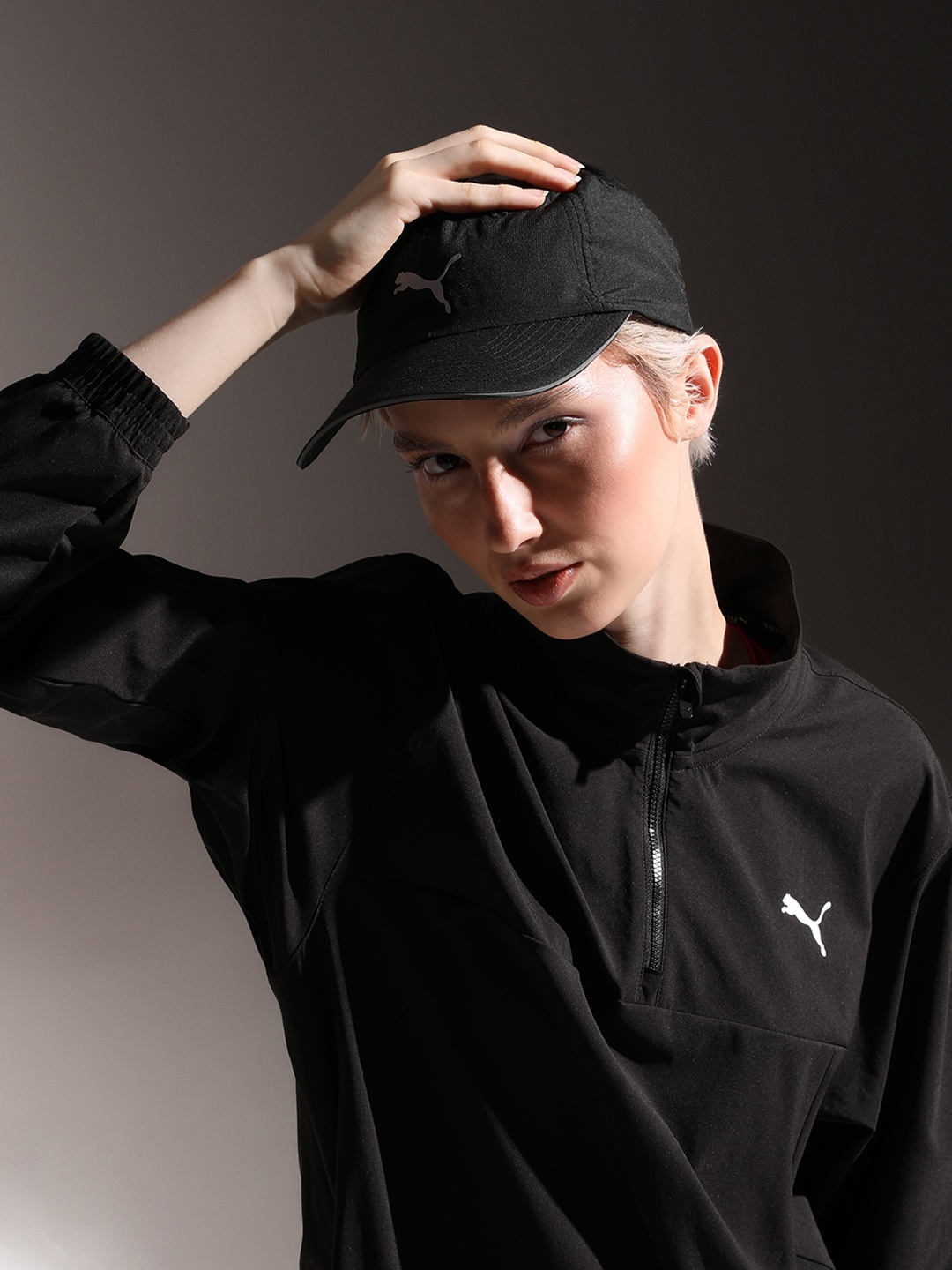 

Puma Unisex Black Solid Baseball Cap