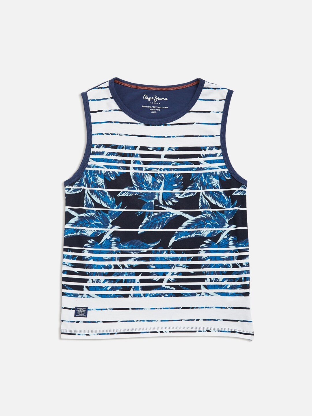 

Pepe Jeans Boys Blue Printed Round Neck T-shirt