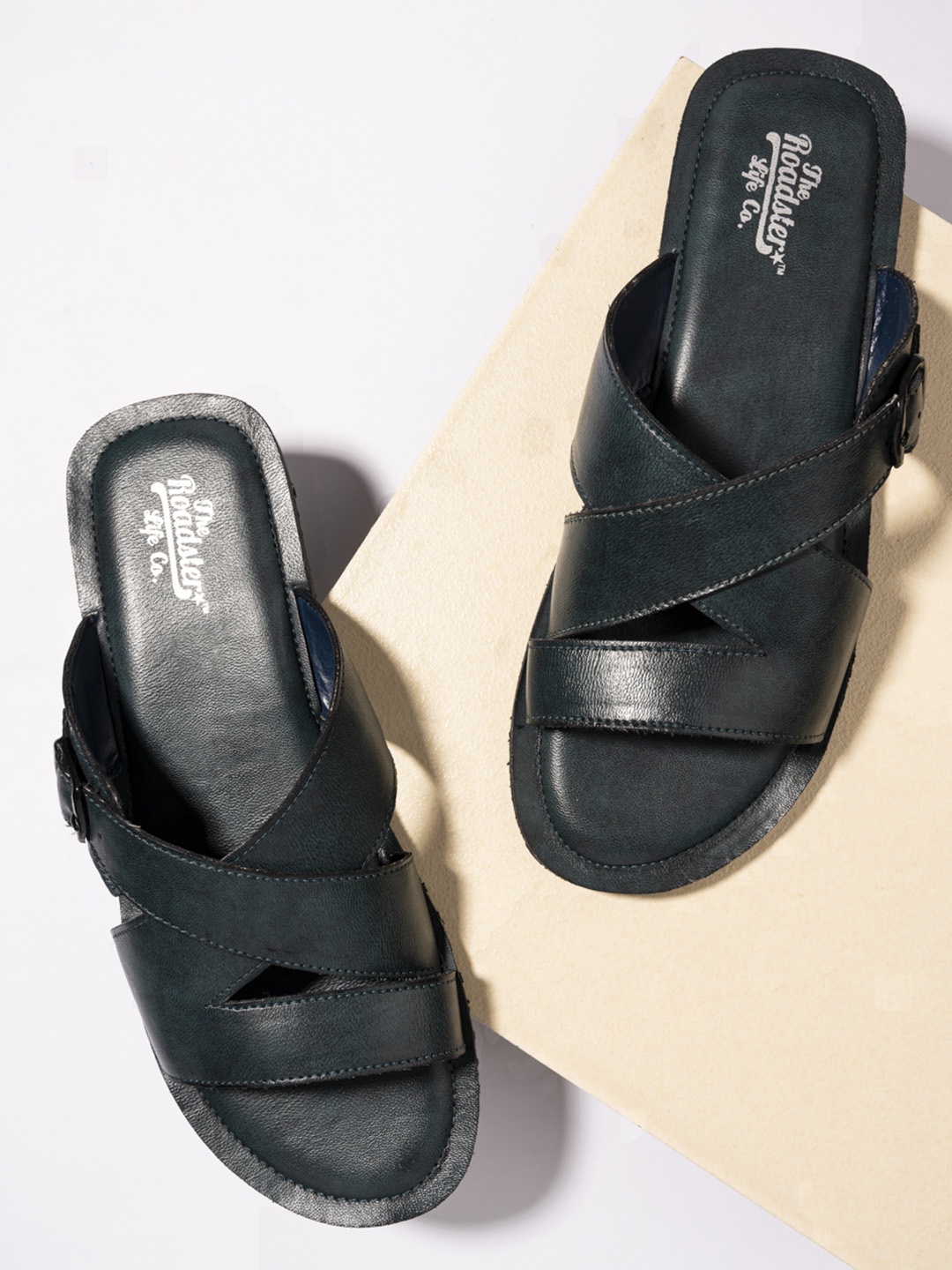 

The Roadster Lifestyle Co Men Navy Blue Sandals