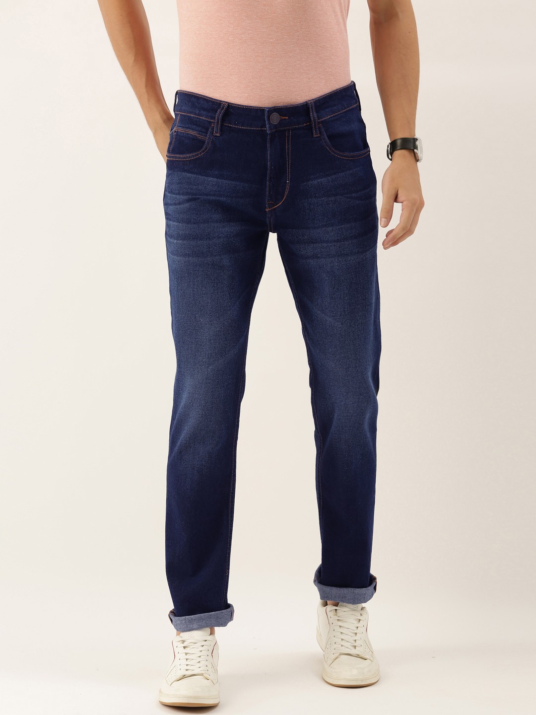 

INVICTUS Men Blue Slim Fit Light Fade Stretchable Jeans