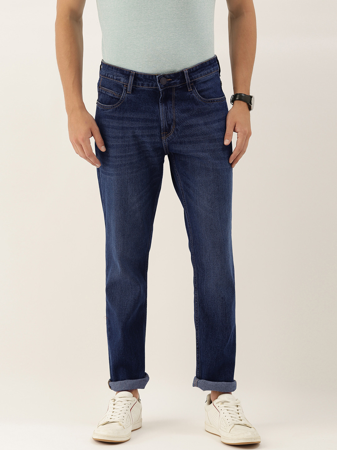 

INVICTUS Men Blue Slim Fit Light Fade Stretchable Jeans