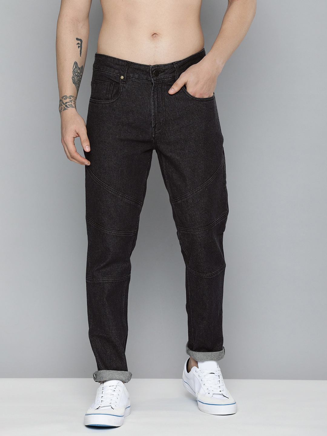 

Harvard Men Black Slim Fit Mid-Rise Stretchable Jeans