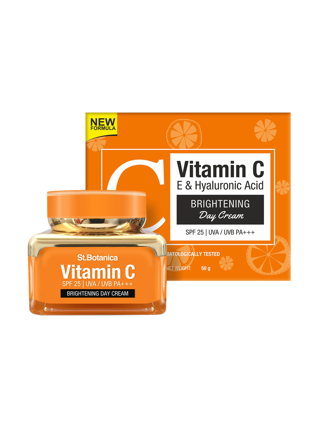 

StBotanica Set of 2 Vitamin C Brightening Day Cream With SPF 30 UVA/UVB PA+++, Orange