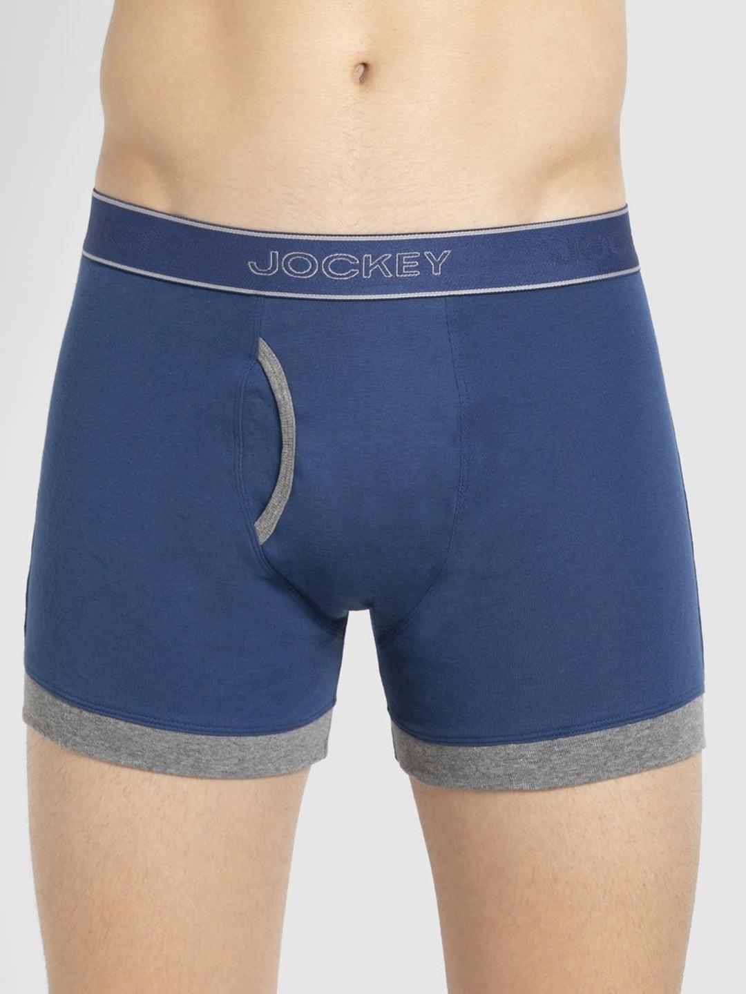 

Jockey Men Navy Blue Pure Cotton Solid Trunks 1017-0105-EB