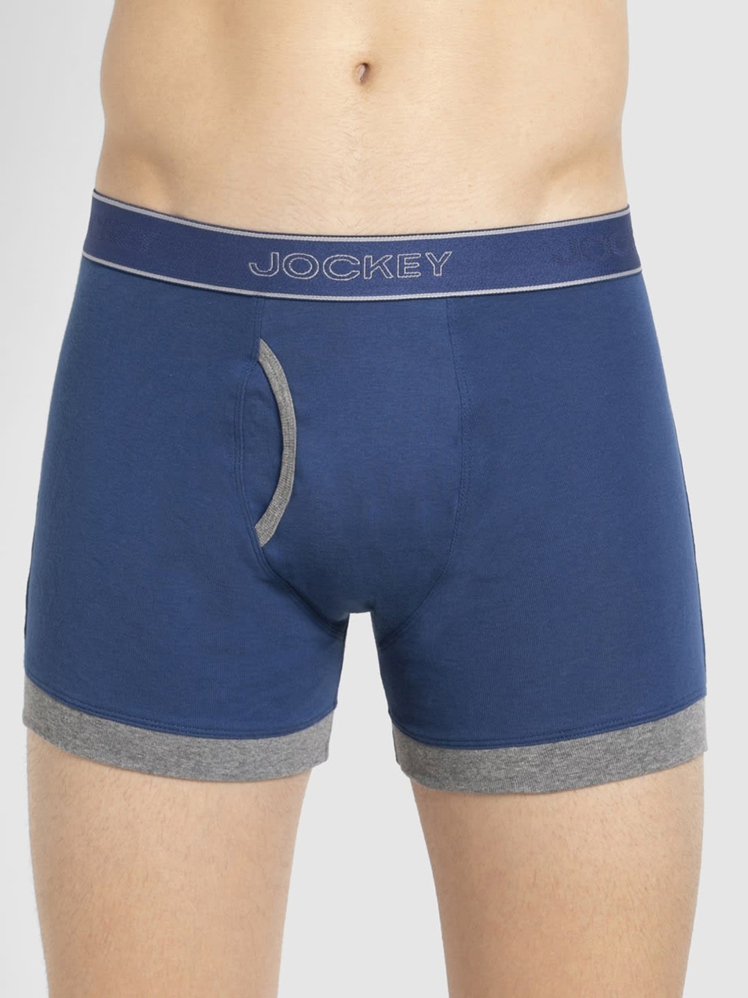

Jockey Men Navy Blue Pure Cotton Solid Trunks 1017-0105-EB