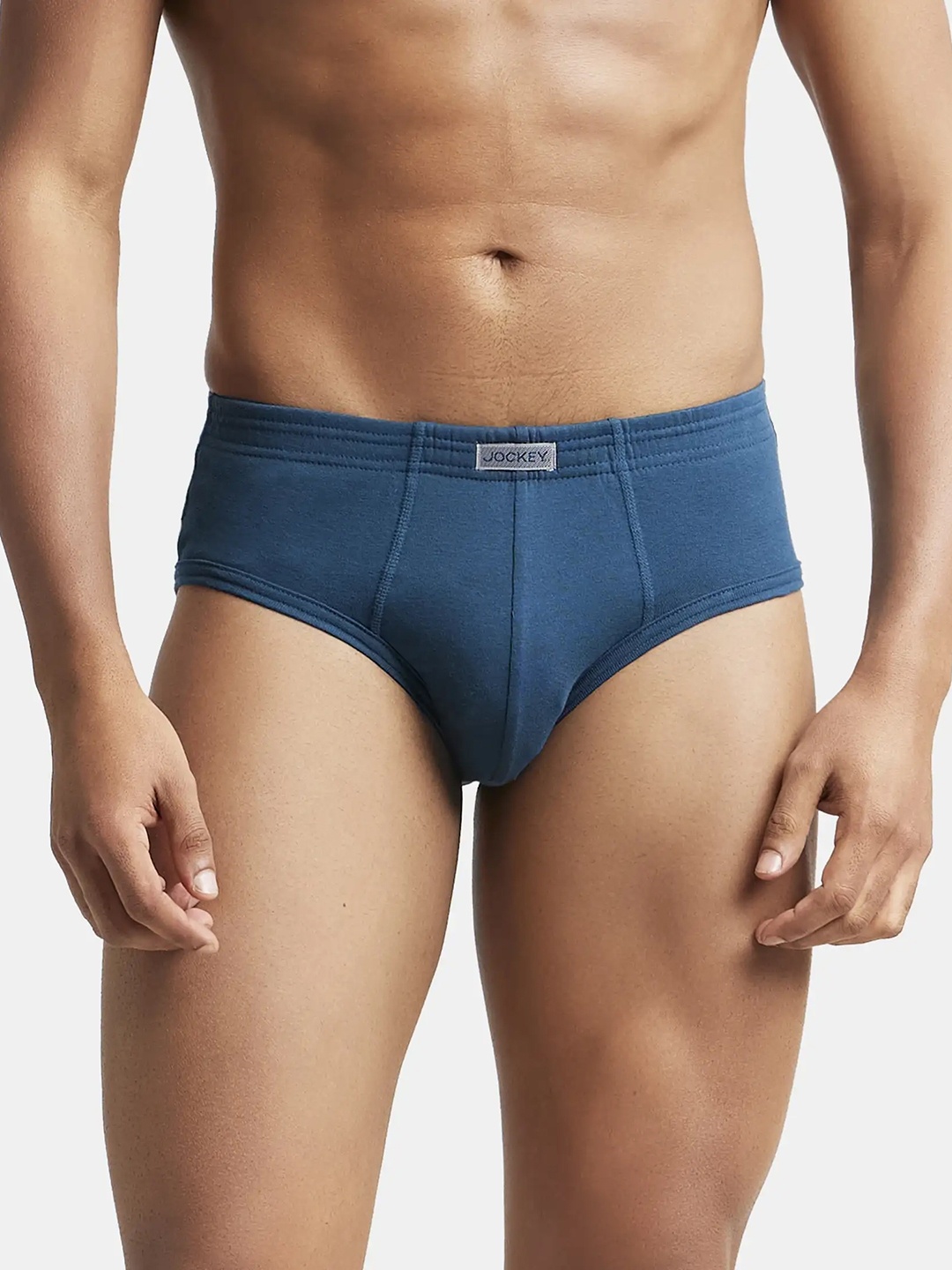 

Jockey Combed Cotton Rib Brief with StayFresh Treatment-1009, Teal