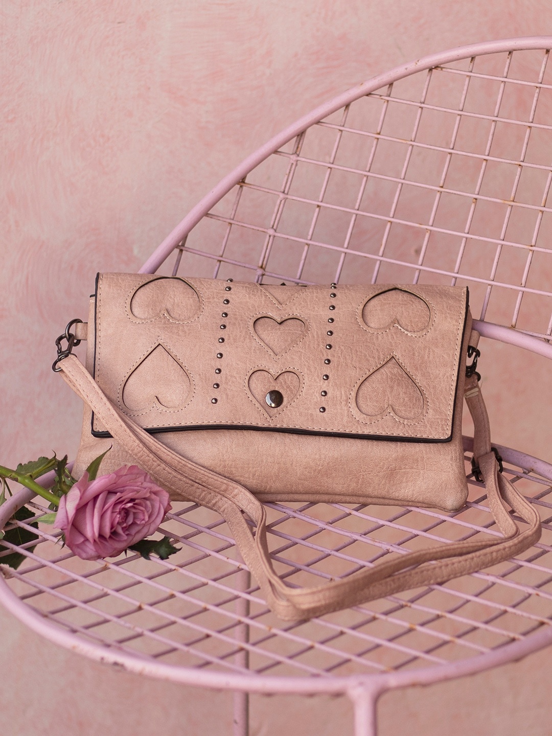

Ayesha Beige Embellished Sling Bag