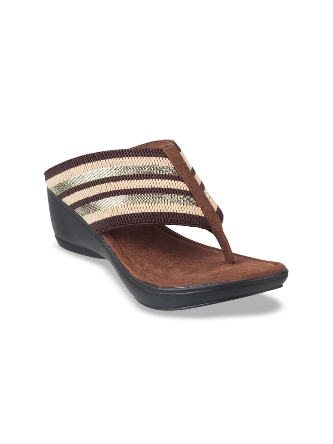 

Catwalk Women Brown Striped Sandals