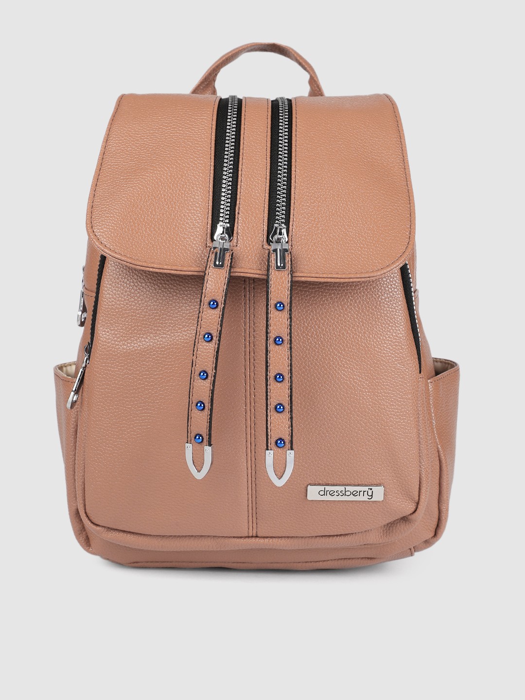 

DressBerry Women Pink Solid Backpack