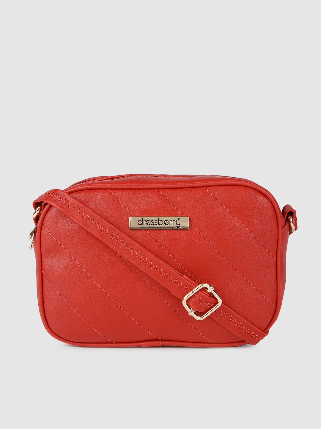 

DressBerry Women Red Solid Sling Bag