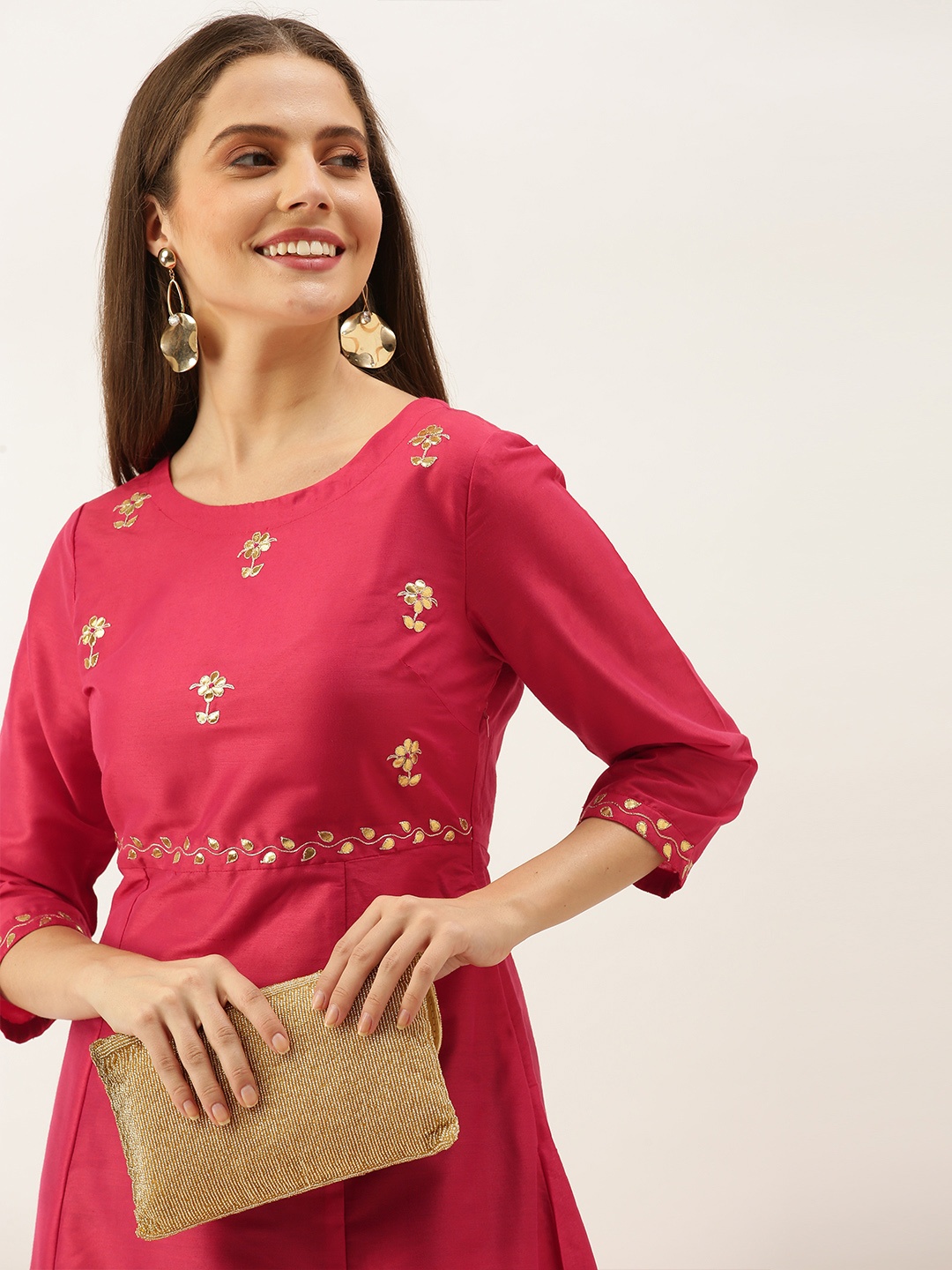 

all about you Red Embroidered Maxi Dress
