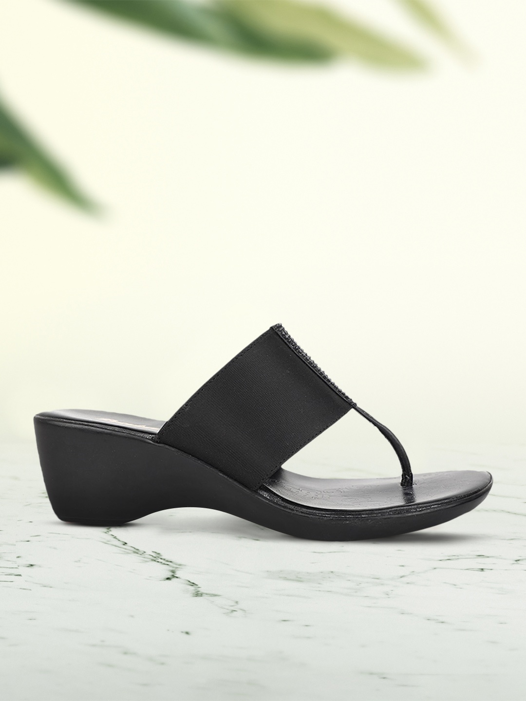 

Bata Women Black Solid Wedges