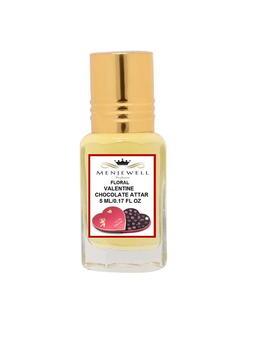 

Menjewell Unisex Valentine Floral Chocolate Attar 5 ml, Yellow