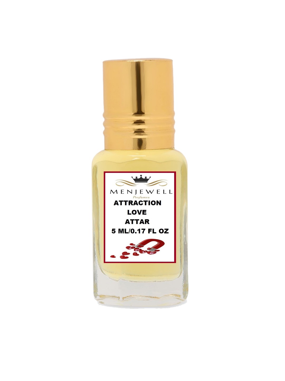 

Menjewell Attraction Love Attar Perfume 5ml, Yellow