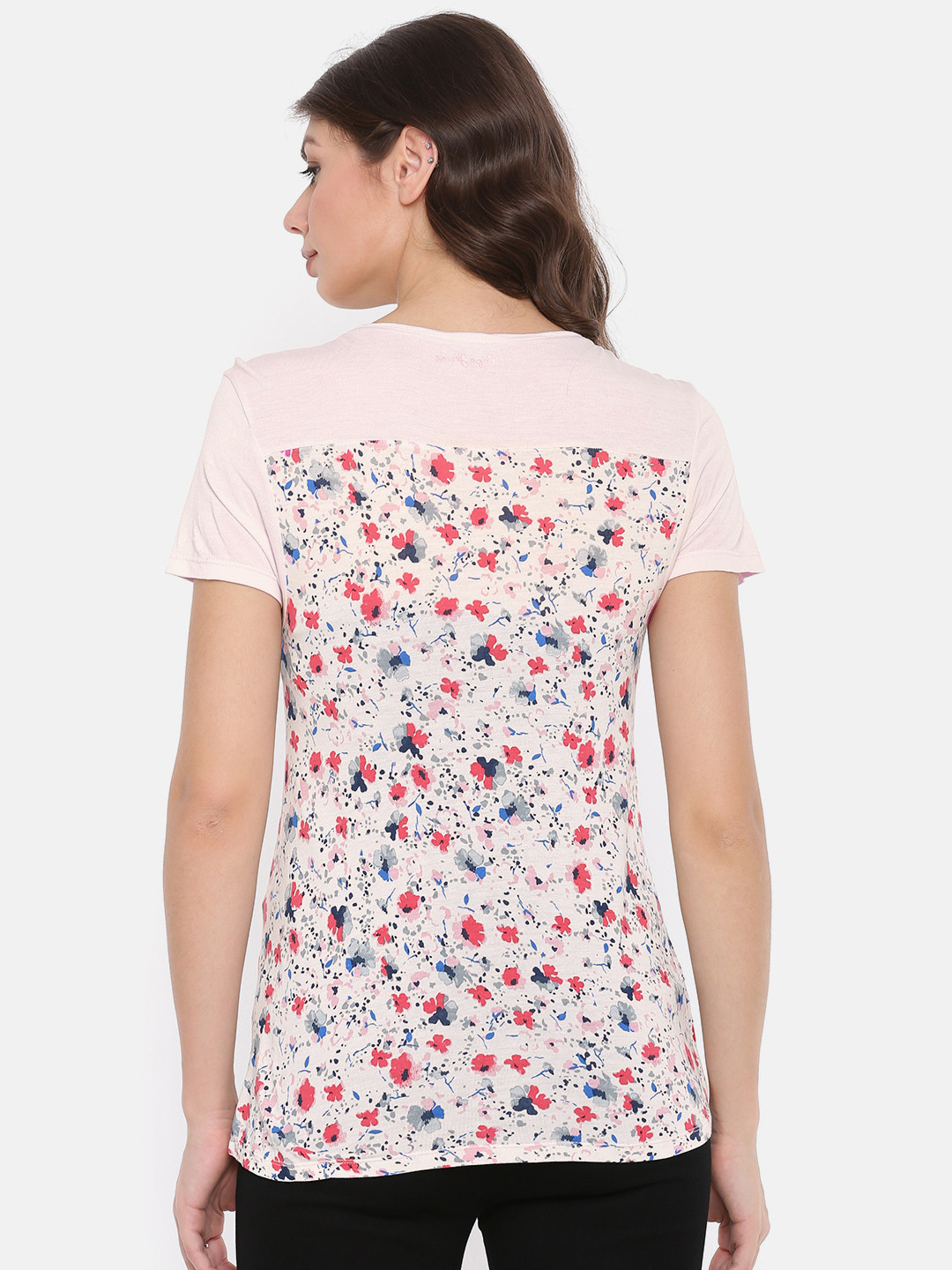 

Pepe Jeans Pink Floral Print T-shirt