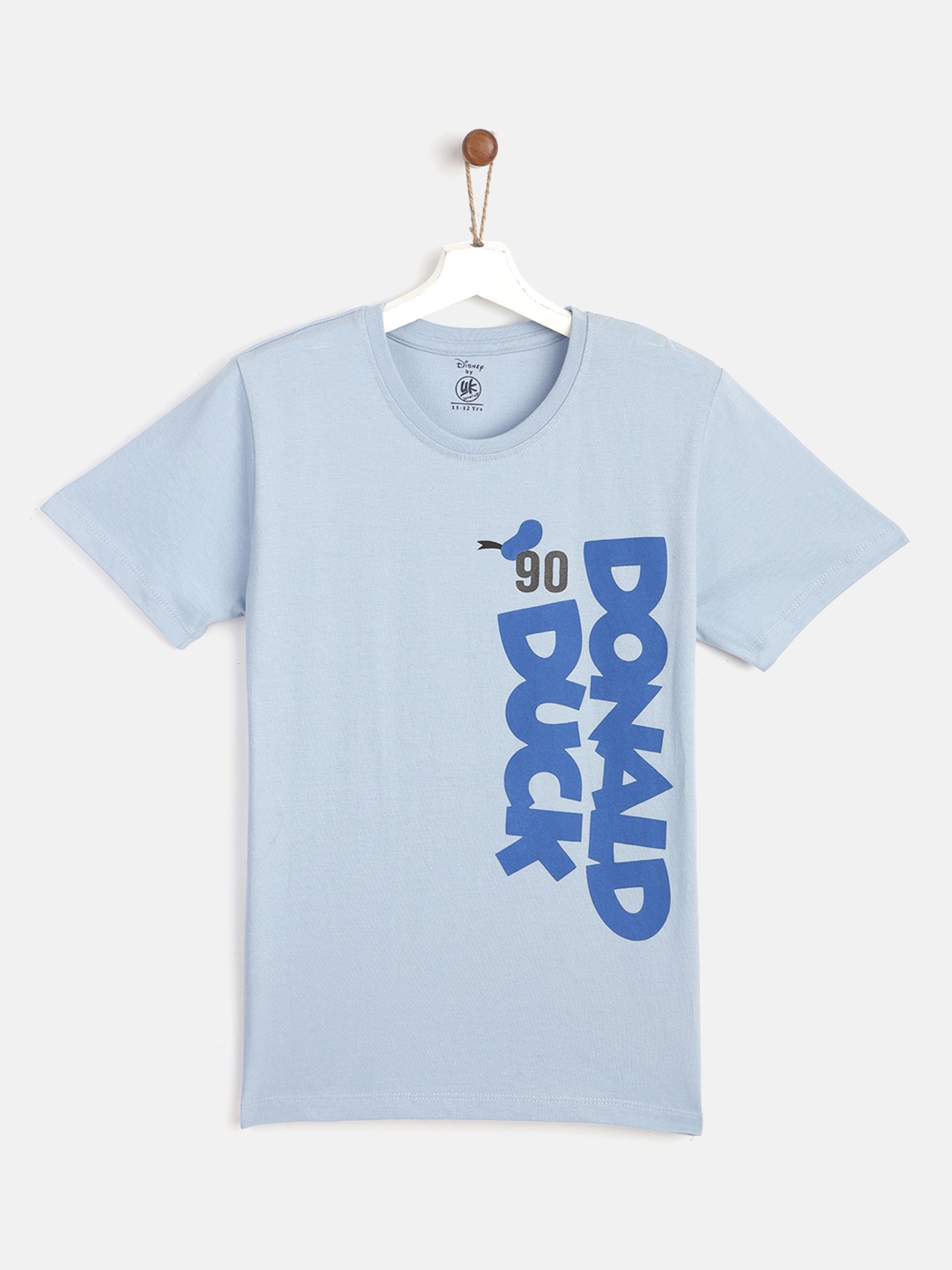 

YK Disney Boys Blue Donald Duck Printed Round Neck Pure Cotton T-shirt
