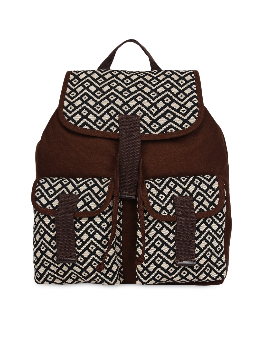 

Anekaant Women Brown Backpack