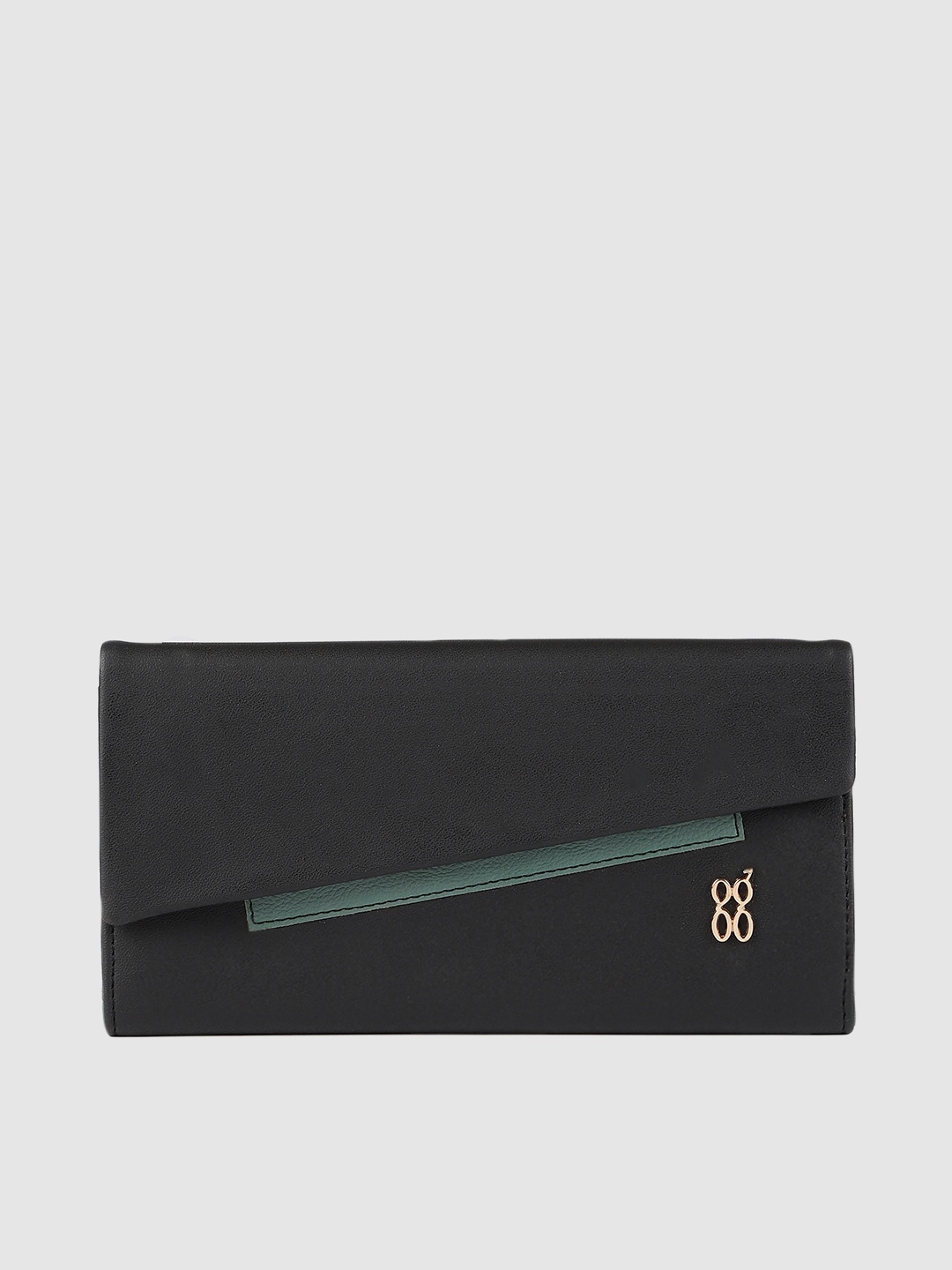 

Baggit Women Black Solid TRINICA Three Fold Wallet