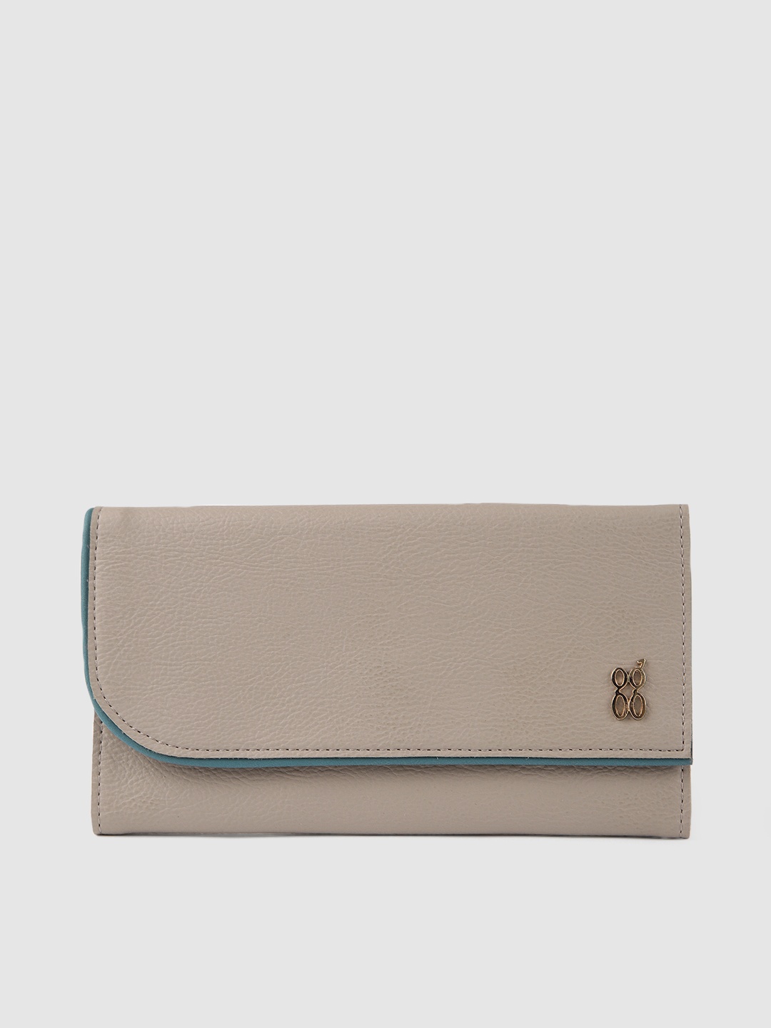 

Baggit Women Beige Solid LAYLINE E PHEEBY Three Fold Wallet