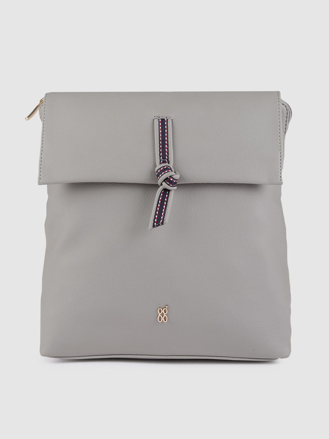 

Baggit Women Grey Solid Backpack