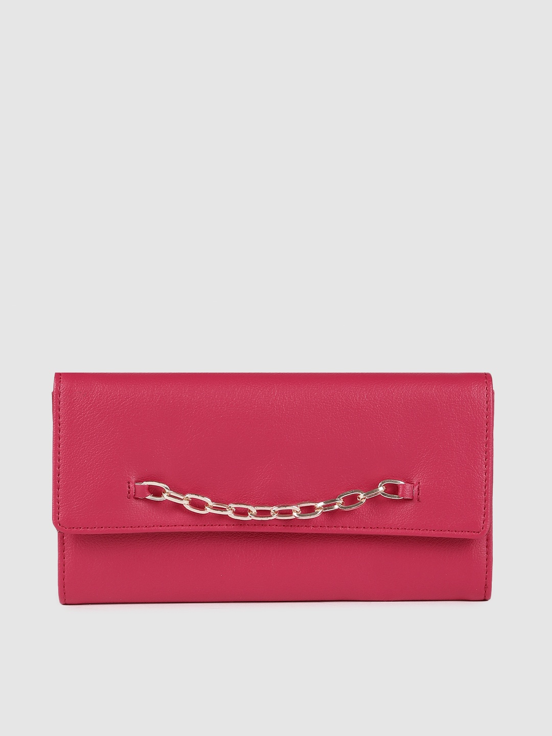 

Baggit Women Pink Solid Two Fold Wallet