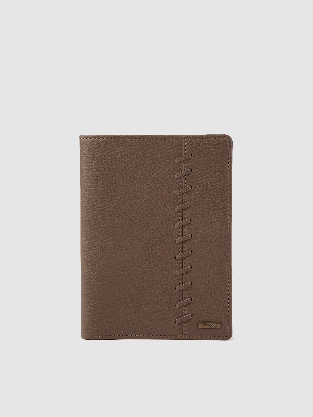 

Baggit Men Brown Textured SKILL ENGLISH Two Fold Wallet