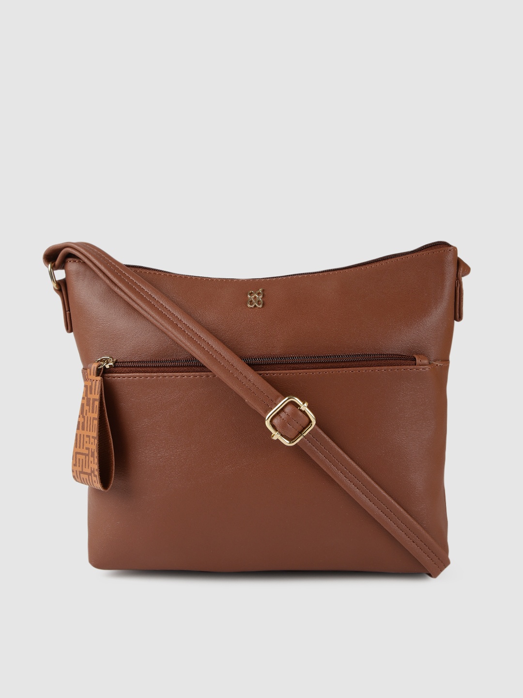 

Baggit Brown Solid Sling Bag