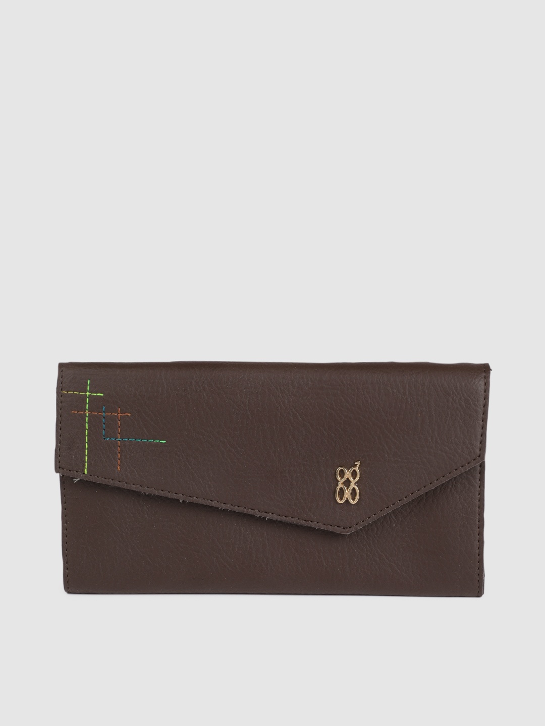 

Baggit Women Brown Solid Two Fold Wallet