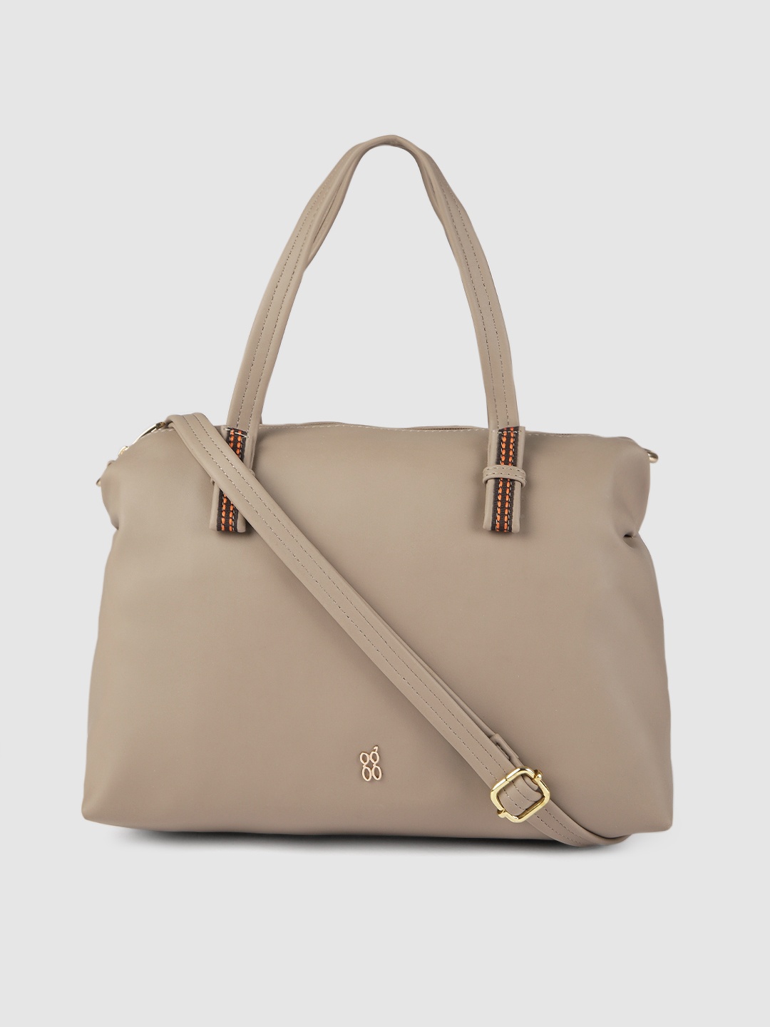 

Baggit Grey Solid Handheld Bag