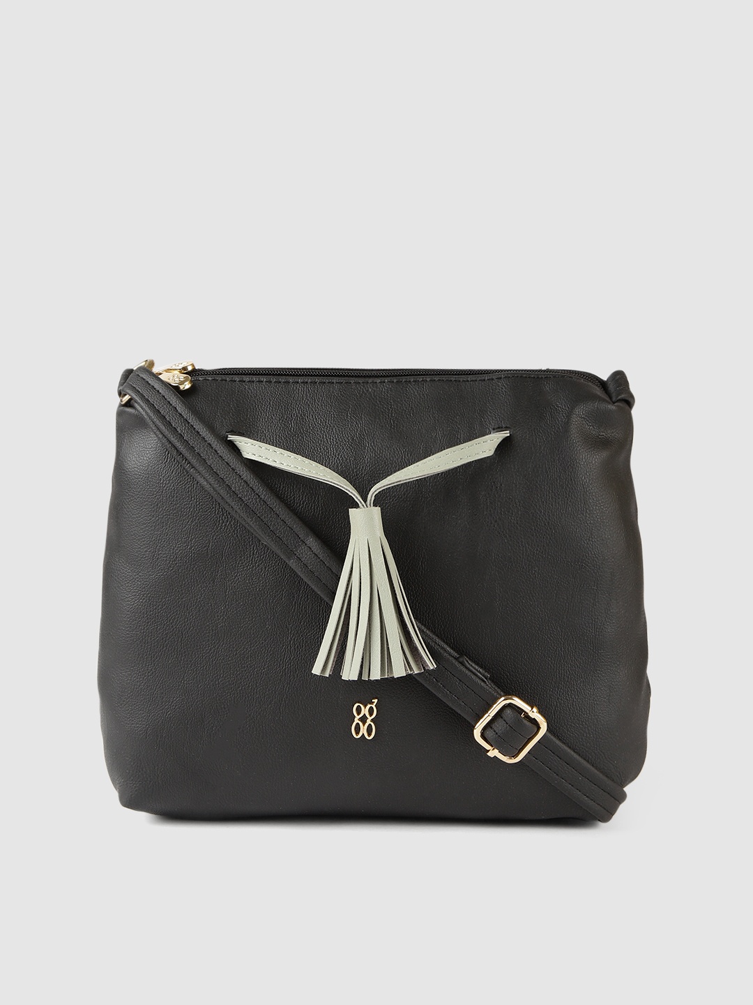 

Baggit Black Solid Sling Bag