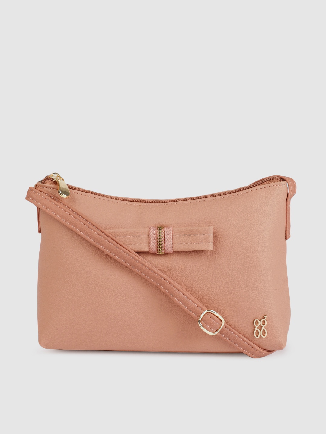 

Baggit Rose Pink Solid Sling Bag