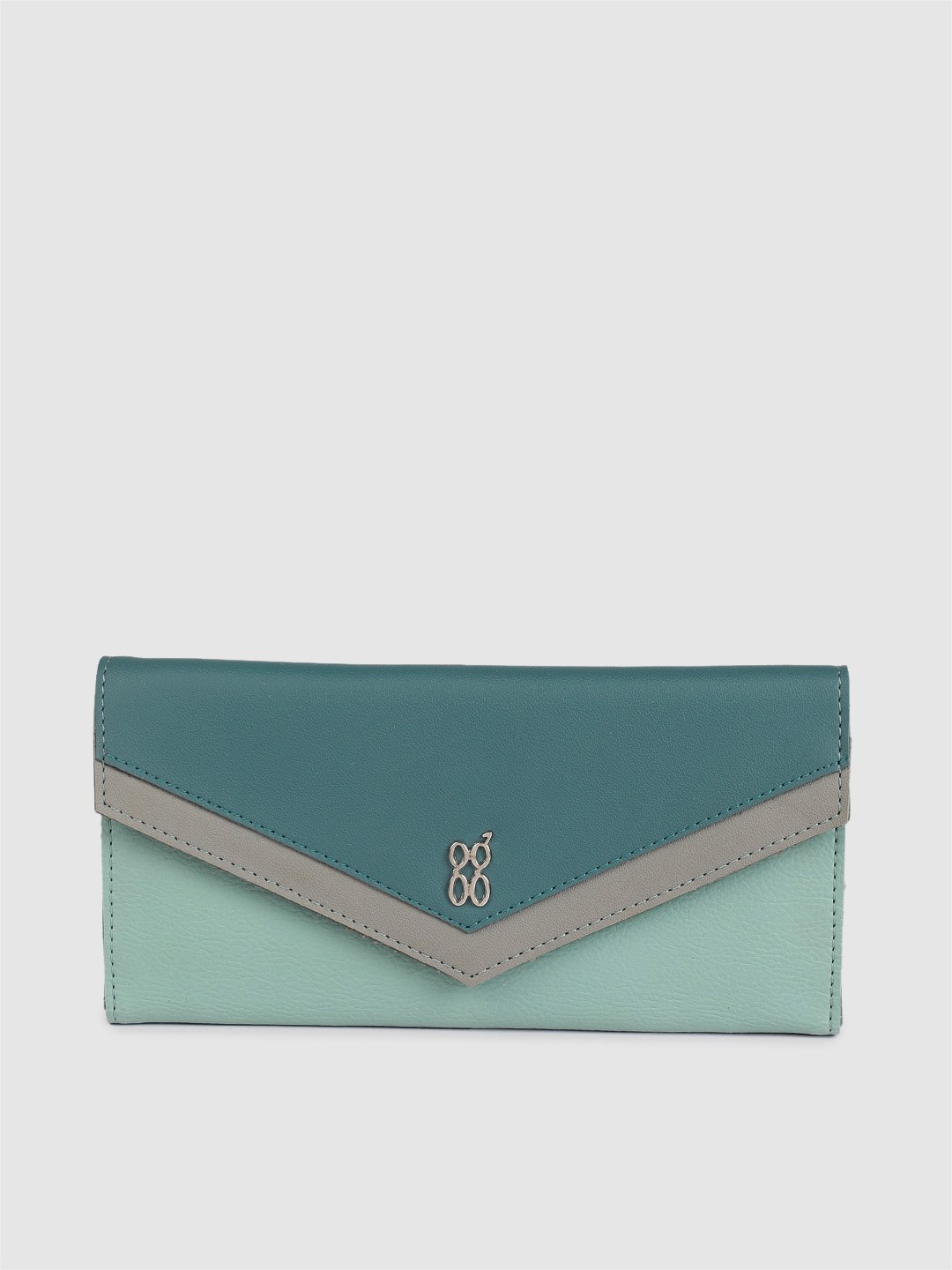 

Baggit Women Blue Colourblocked Two Fold Wallet