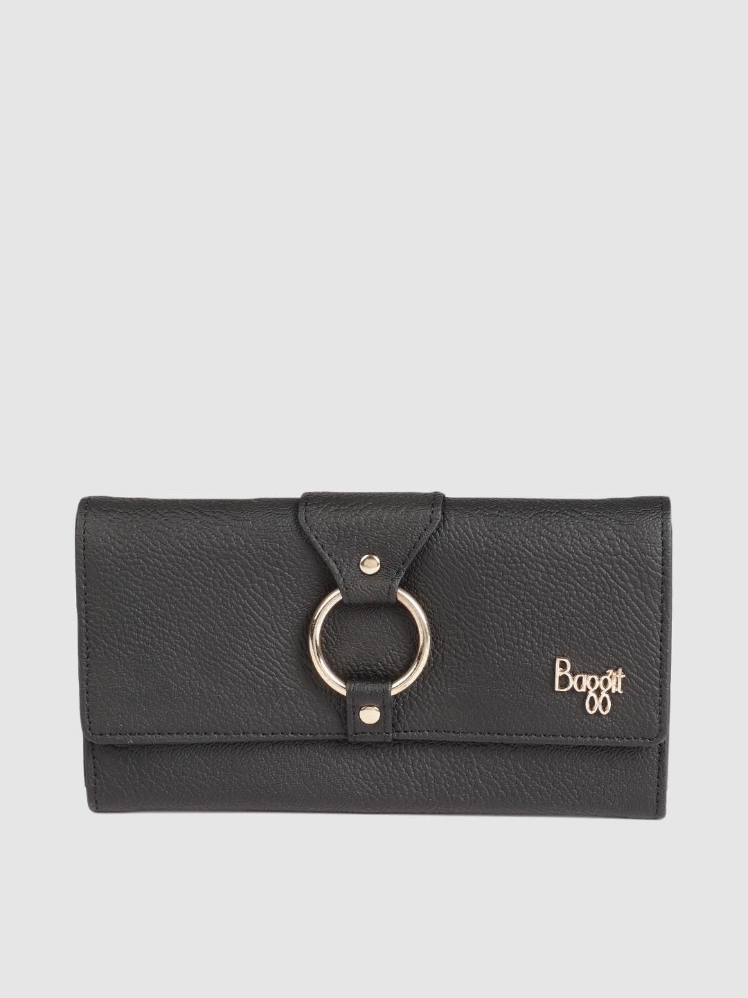 

Baggit Women Black Solid Two Fold Wallet