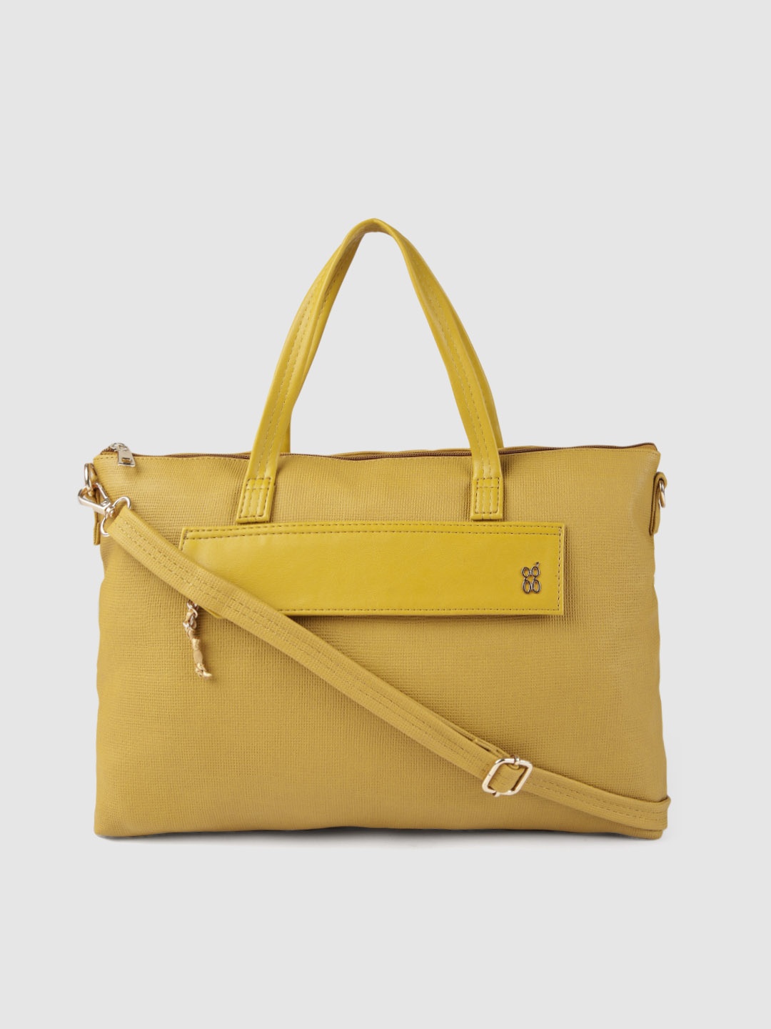 

Baggit Yellow Solid Handheld Bag