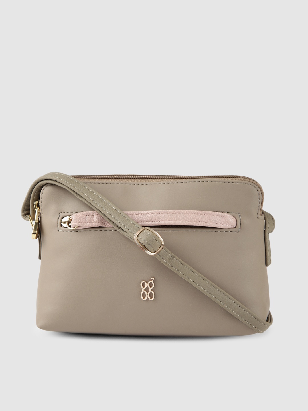 

Baggit Women Grey Solid Sling Bag