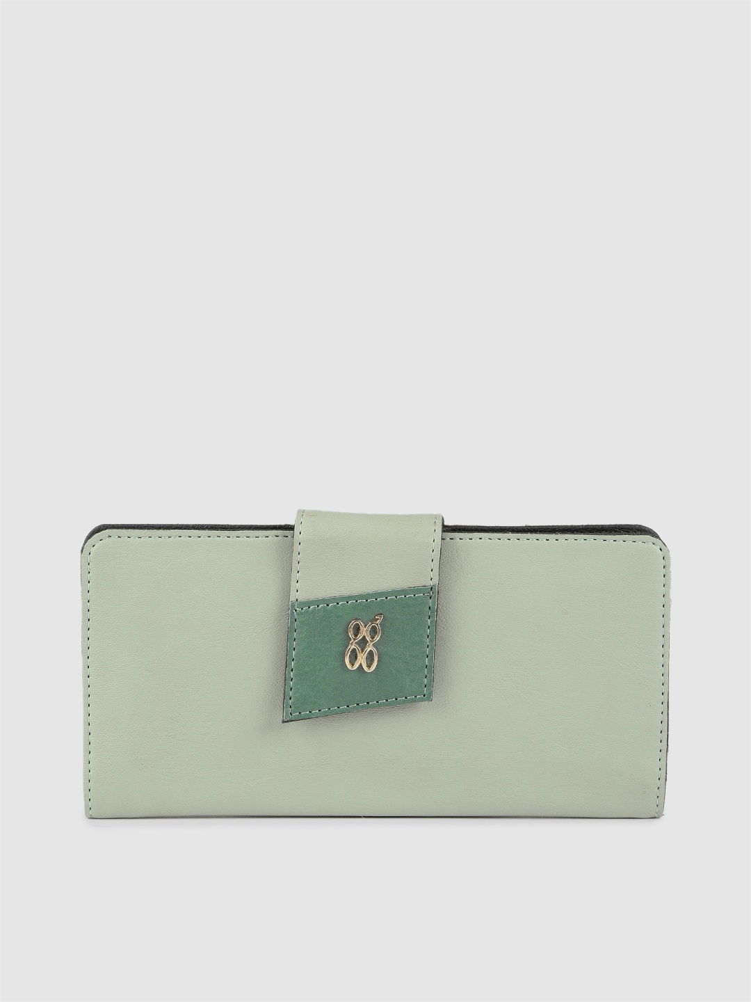 

Baggit Women Green Solid Two Fold Wallet