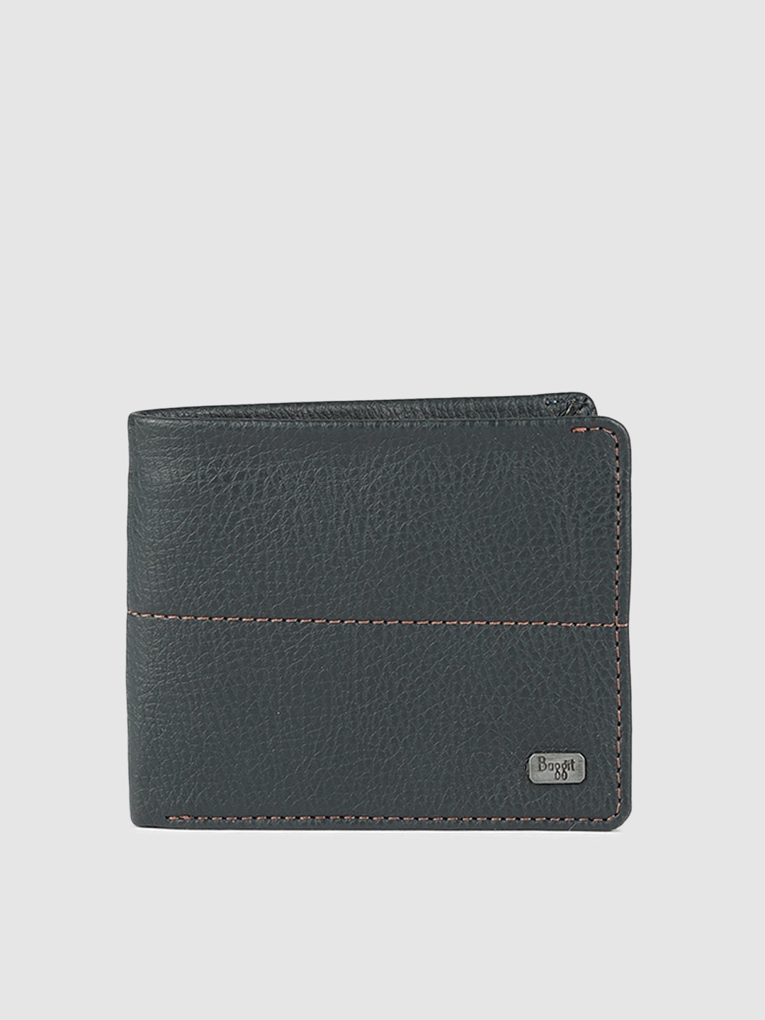 

Baggit Men Navy Blue Solid Two Fold Wallet