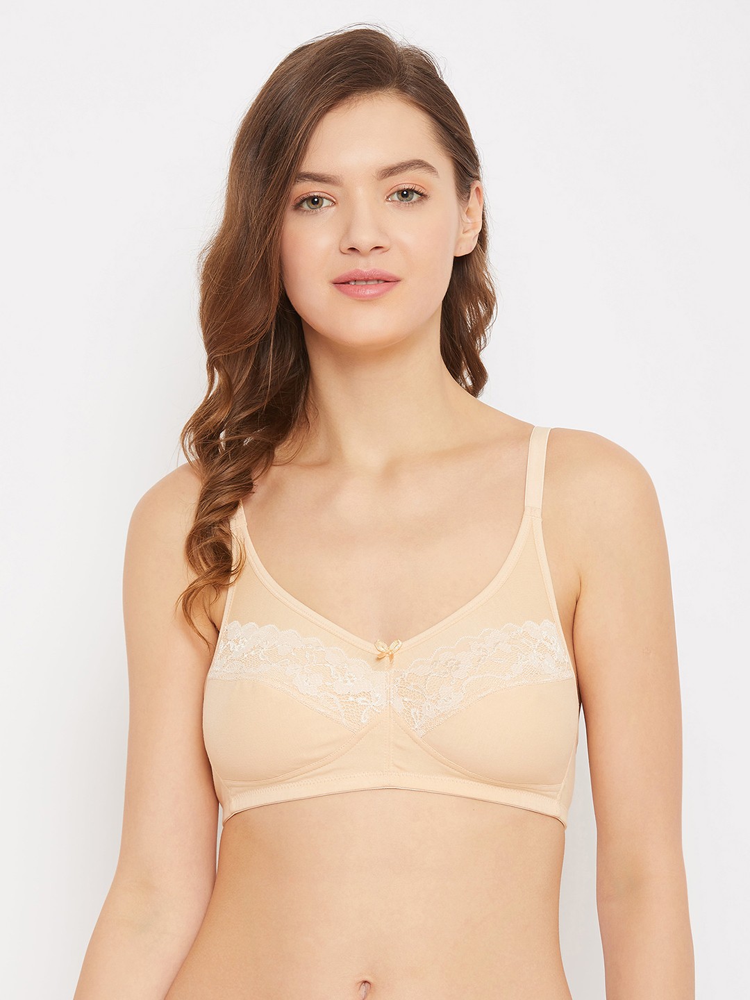 

Clovia Beige Solid Non-Padded Everyday Bra BR2132P24